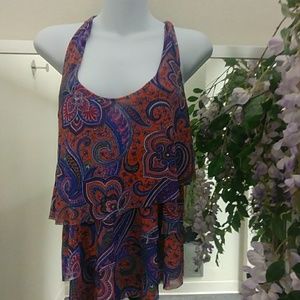Sweet pea Sleeveless Asymmetrical Top